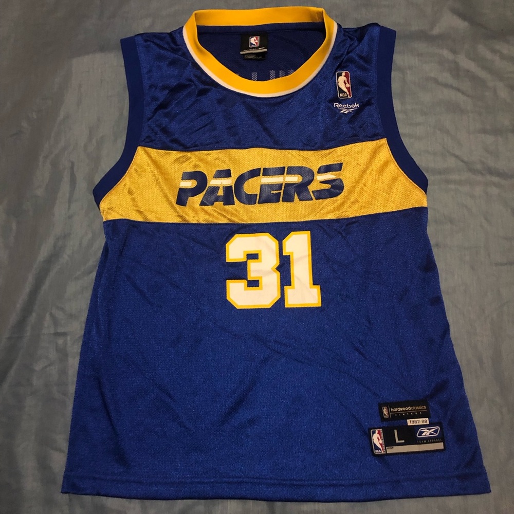Vintage vintage 19 87–88 NBA Indiana Pacers Reggie Miller jersey Vintage design